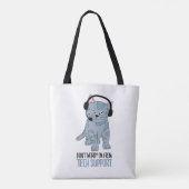 笑顔のおもしろいCat TechサポートEpic IinticQuote トートバッグ (裏面)
