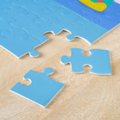 笑顔のお誕生日ケーキと風船 ジグソーパズル (側面)