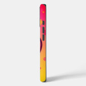 笑顔のかわいいストロベリーオンパステルグラデーションバック Case-Mate iPhoneケース (裏面 / 左)