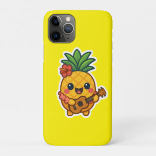 笑顔のかわいいパイナップル – トロピカル iPhone 11 PROケース