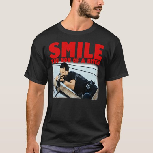 笑顔のたのしい家族のユーモア Tシャツ (正面)
