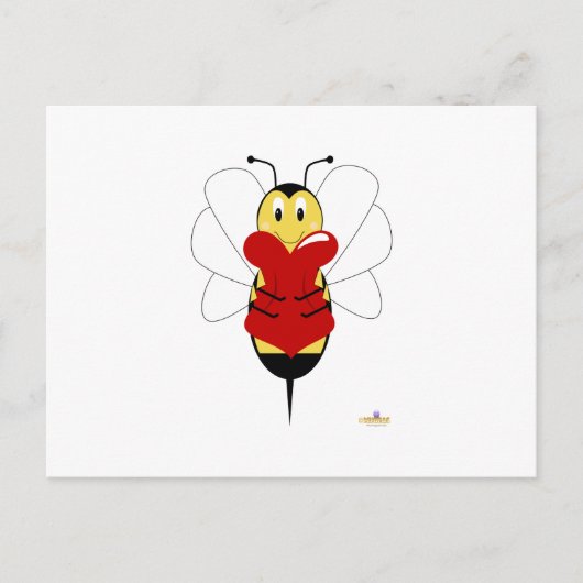 笑顔ののまわりにハグハート ポストカード (正面)