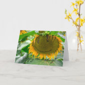 笑顔のひまわり カード (黄色い花)