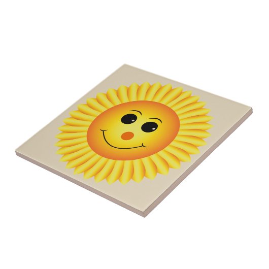 笑顔のひまわり タイル (側面)