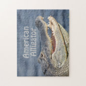 笑顔のアメリカワニ ジグソーパズル (縦)