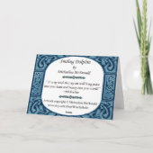 笑顔のイルカのグリーティングカード カード (裏面)