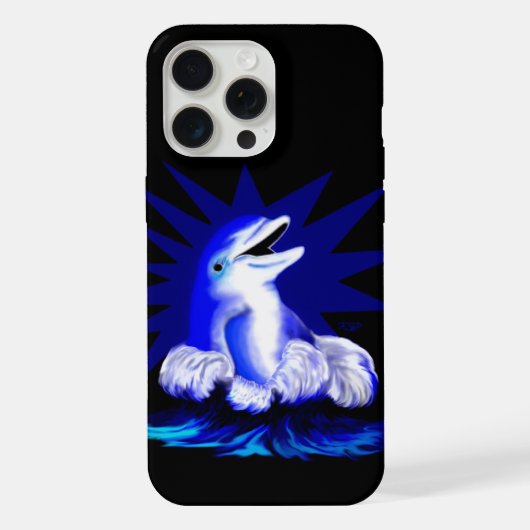 笑顔のイルカ iPhoneケース (裏面)
