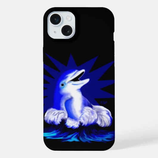 笑顔のイルカ iPhoneケース (裏面)