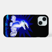 笑顔のイルカ iPhone 15ケース (裏面横)
