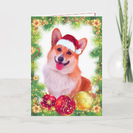 笑顔のウェルシュクリスマスコルギ シーズンカード