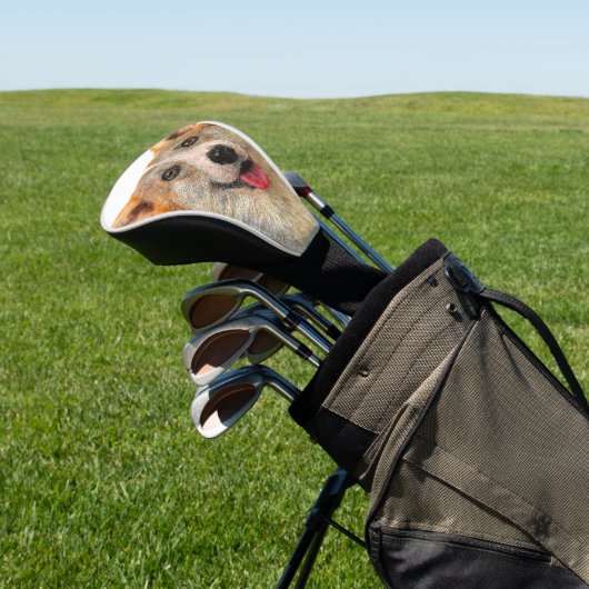 笑顔のウェルシュコーギーペンブロークドッグ ゴルフヘッドカバー (インサイチュ)