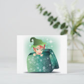 笑顔のエルフ ポストカード (スタンド正面)