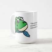 笑顔のカエル コーヒーマグカップ (正面左)