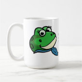 笑顔のカエル コーヒーマグカップ (左)