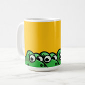 笑顔のカエル コーヒーマグカップ (正面左)