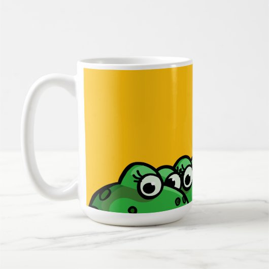 笑顔のカエル コーヒーマグカップ (左)