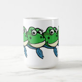 笑顔のカエル コーヒーマグカップ (中央)