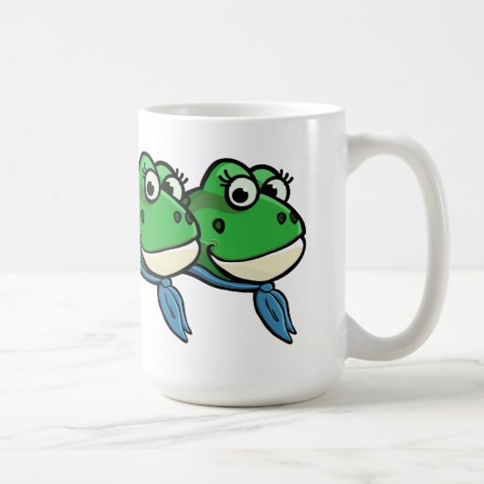 笑顔のカエル コーヒーマグカップ (右)