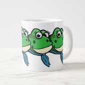 笑顔のカエル ジャンボコーヒーマグカップ (正面右)