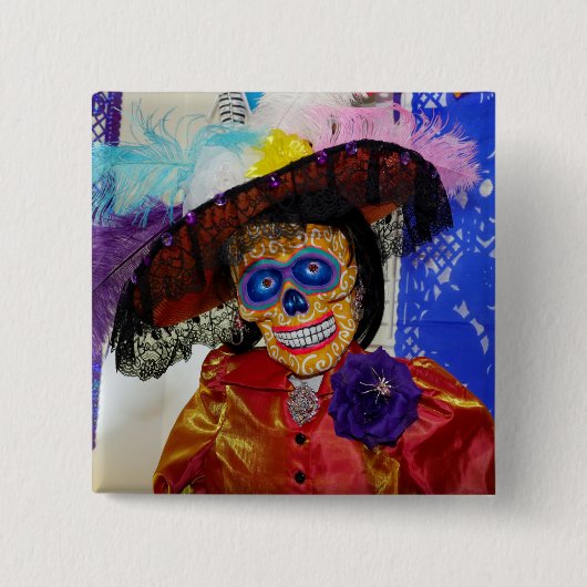 笑顔のカタリナピンボタン 缶バッジ (正面)