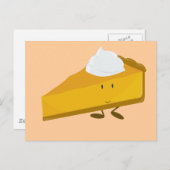 笑顔のカボチャのタルト ポストカード (正面/裏面)