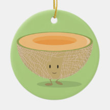 笑顔のカンタロープフルーツフードクリスマス