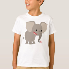 笑顔のキャラクターゾウ 子供Tシャツ Tシャツ
