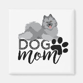 笑顔のキーソン・グラフィックは犬の母を言う マグネット (正面)