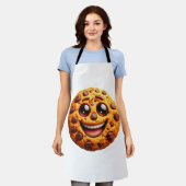 笑顔のクッキー エプロン (着用した状態)