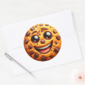 笑顔のクッキー ラウンドシール (封筒)