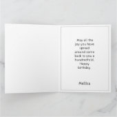 笑顔のクマ/パーソナライズされた誕生日カード カード (内部)