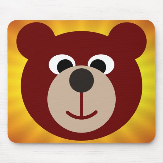 笑顔のクマ マウスパッド (正面)