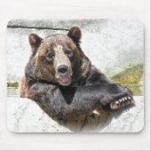 笑顔のクマ マウスパッド (正面)