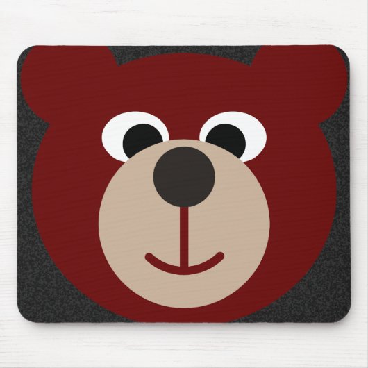 笑顔のクマ マウスパッド (正面)