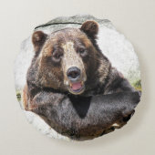 笑顔のクマ ラウンドクッション (裏面)