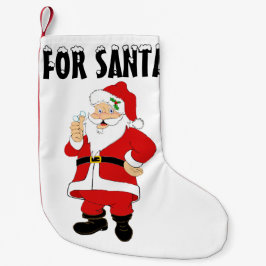 笑顔のクリスマスサンタ スモールクリスマスストッキング