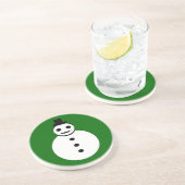 笑顔のクリスマス雪だるまコースター コースター (側面)