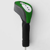 笑顔のクリスマス雪だるまゴルフドライバーカバー ゴルフヘッドカバー (アングル)