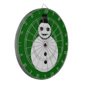 笑顔のクリスマス雪だるまダーツボード ダーツボード (正面左)