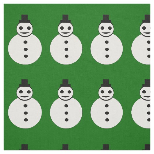 笑顔のクリスマス雪だるま工芸品 ファブリック (見本)