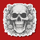 笑顔のゴシックスカル防水 シール