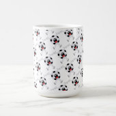 笑顔のサッカーボールマスコット コーヒーマグカップ (中央)