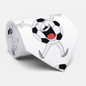 笑顔のサッカーボールマスコット ネクタイ (ロール)