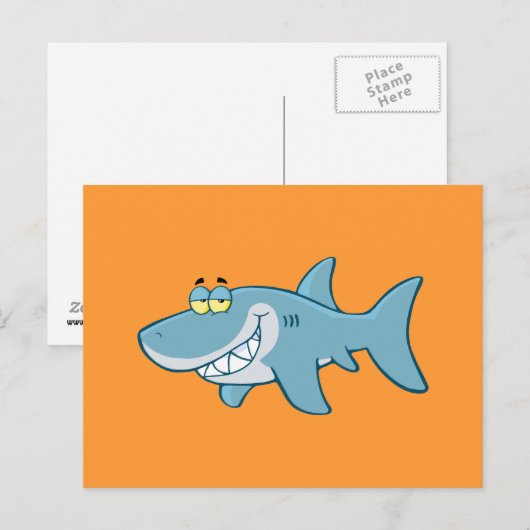 笑顔のサメ ポストカード (正面/裏面)