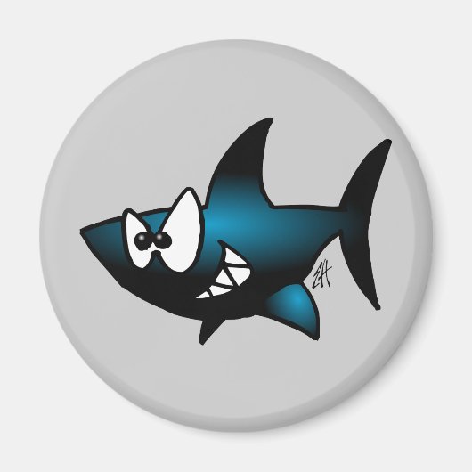 笑顔のサメ マグネット (正面)