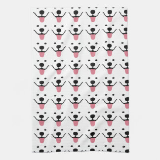 笑顔のサモイドのキッチンディッシュタオル キッチンタオル