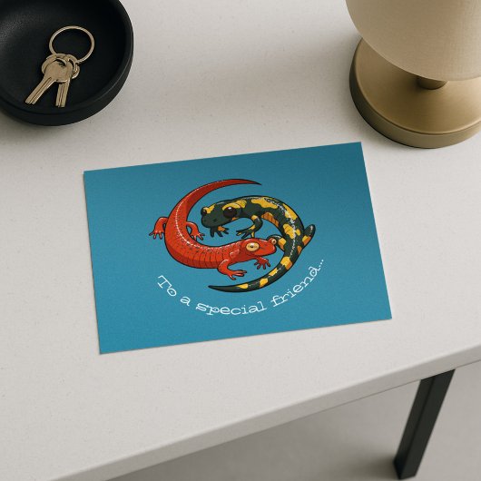 笑顔のサラマンダー友達アニメ2本 ポストカード