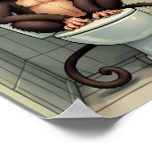 笑顔のサル ポスター (角)