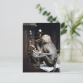 笑顔のサル ポストカード (スタンド正面)