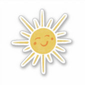笑顔のサンサンシャインビニールカットシール シール (正面)
